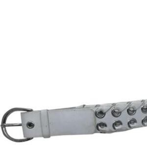 Michael Kors White Leather Belt